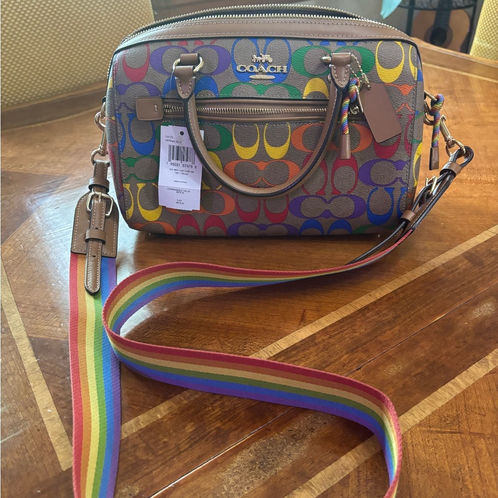 Rainbow Coach Purse